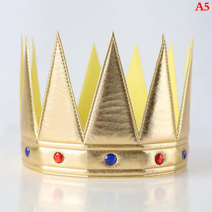 Birthday Crown Hats Girl Queen Hat Boys King Kids Adult Party Hats Party Decorations Crown Supplies ALPENZO