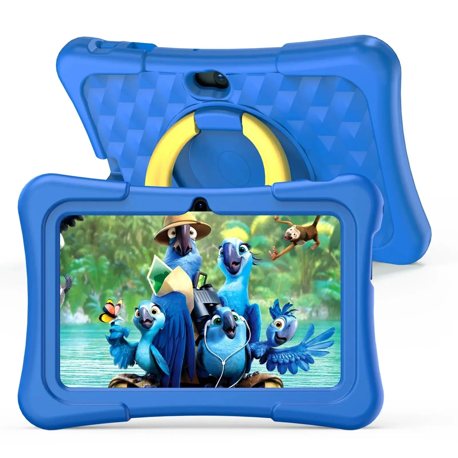 PRITOM Tablet for Kids 7 Inch Android 11 32 GB WiFi Bluetooth Dual Camera Educational Software Installed with Proof Case - ALPENZO
