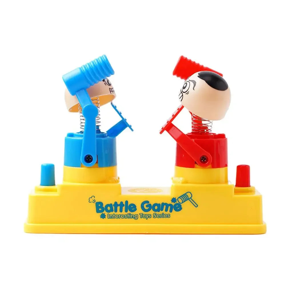 Mini Children's Head Knocking Little Man Fighting Red and Blue Attack and Defense Twin Parent Child Finger Fighting Game Machine ALPENZO