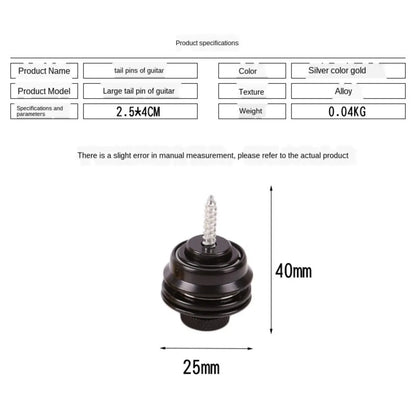 Miwayer Guitar Strap Lock 1 PCS Heavy Duty Metal Button Security Straplock for Electric Acoustic Guitar Bass Ukulele