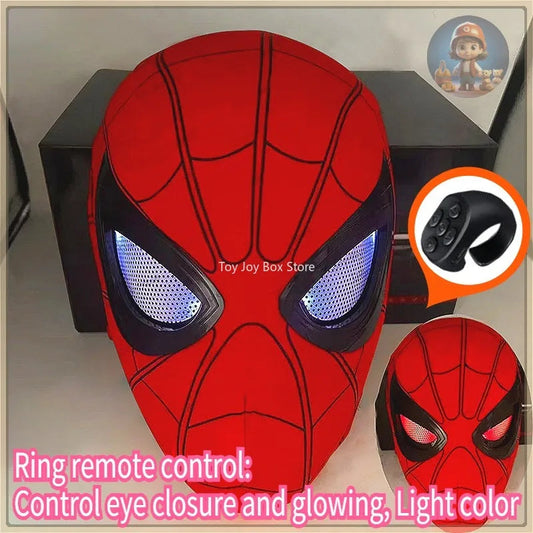 New Spider-man:no Way Home Spider Man Mask Luxury Helmet Rechargeable Remote Eyes Movable Mask Cosplay Decoration Gift Toys ALPENZO