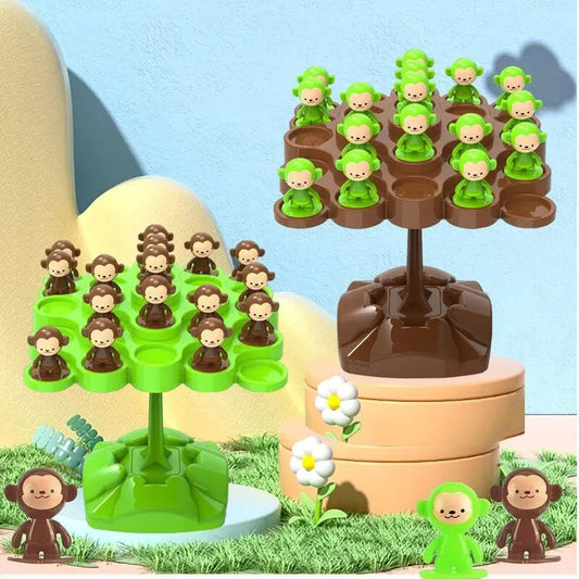 Monkey Balance Tree Focus Balance Training Children's Toys Folding Music Series Parent Child Interactive Board Game ALPENZO
