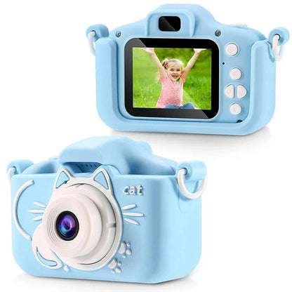 Kids Camera Toys 2 inch Screen HD Cartoon Kids Digital Camera Mini SLR Camera Cute Toy For Children Birthday Christmas Gifts ALPENZO