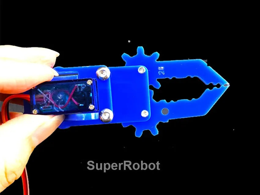 SG90 MG90S 4 Dof Unassembly Acrylic Mechanical Robot Manipulator Claw Kit For Arduino Robot Arm STEAM Kit Programming Robot Arm ALPENZO