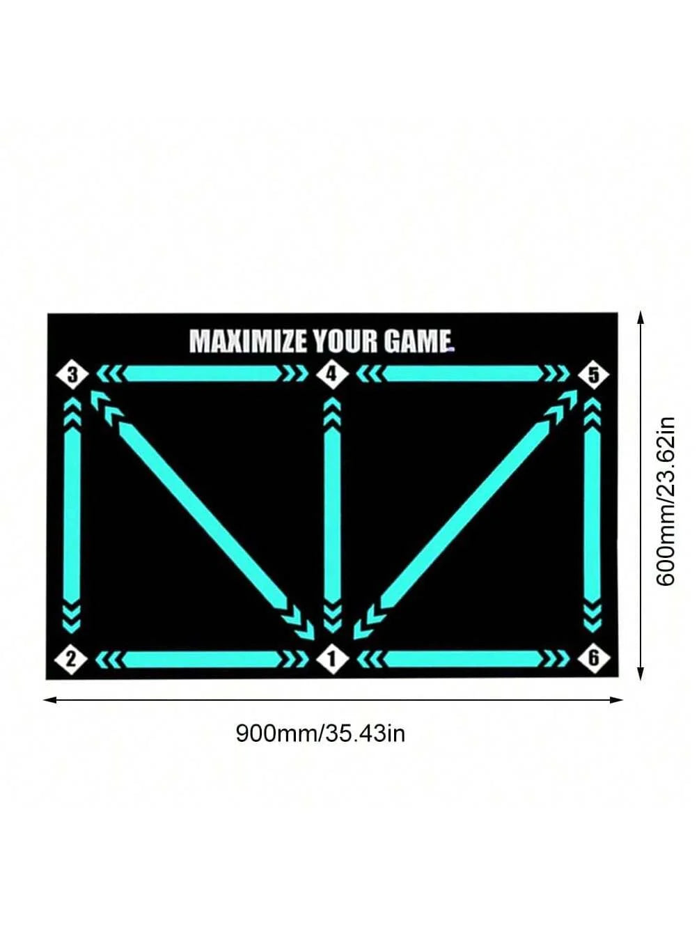Thick Soccer Training Mat 60x90cm Durable Non-Slip Foldable For Kids Adults Indoor Outdoor Football