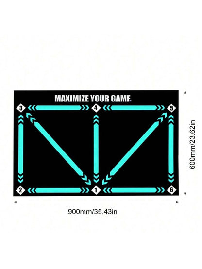 Thick Soccer Training Mat 60x90cm Durable Non-Slip Foldable For Kids Adults Indoor Outdoor Football