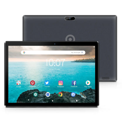 PRITOM 10 Inch Tablet PC with SIM Slot Android 10 64 GB Quad Core Touch Screen WiFi GPS Support 3G Phone Call - ALPENZO