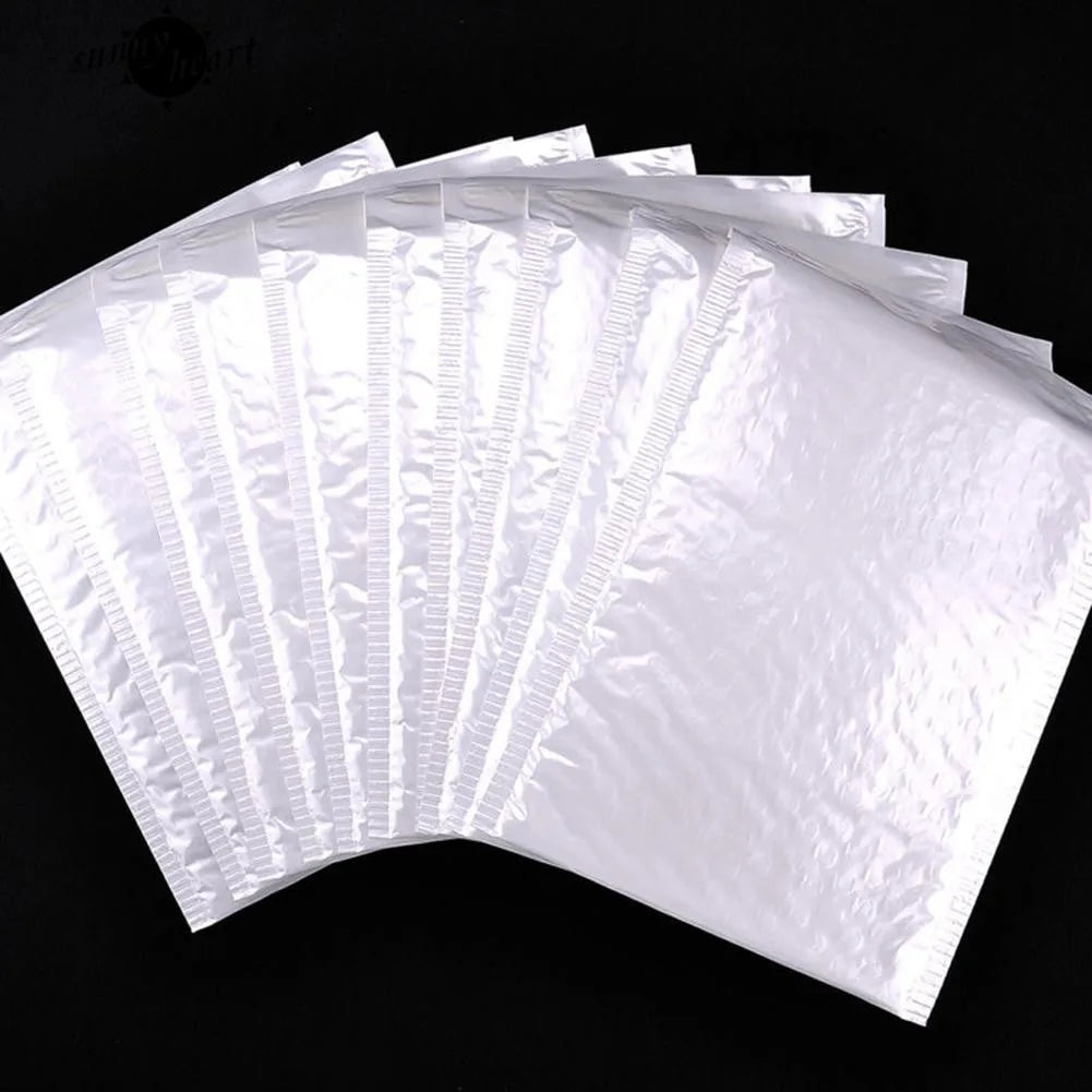10-50Pcs Bubble Envelopes White Foam Shipping Bags Poly Bubble Mailers Pad Self Seal Packing Bags 11cm 15cm 23cm Wholesale ALPENZO