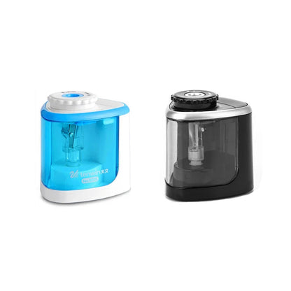 Tenwin Electric/Manual 2 in 1 Pencil Portable Sharpener Safe Student Helical Steel Blade Kids Adults Auto Pencil Sharpener 8005 ALPENZO