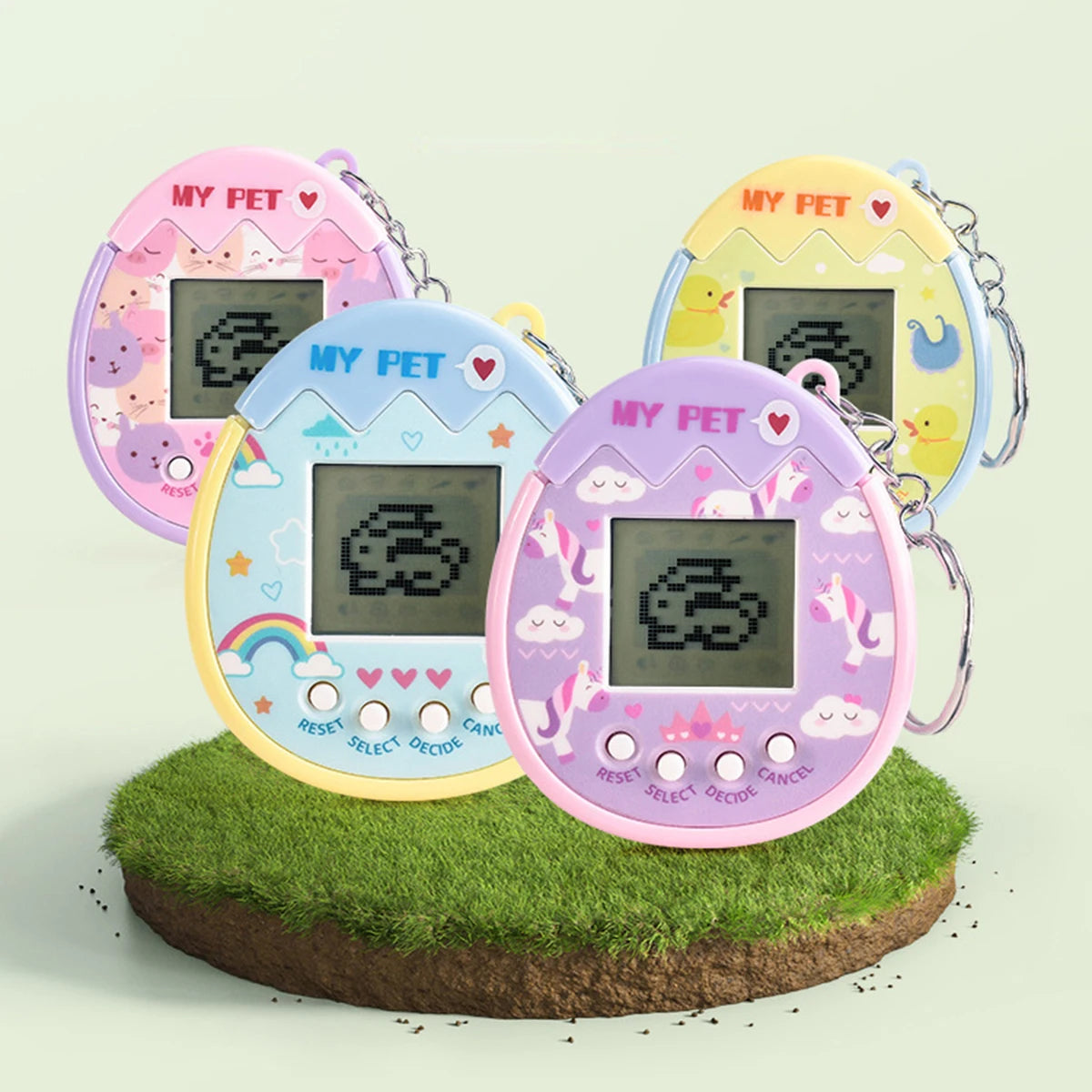 Interactive Toy Digital Pet - Virtual Electronic Pets Video Game Party Favors for Kids Video Game Keychain Video Game Party Supp ALPENZO