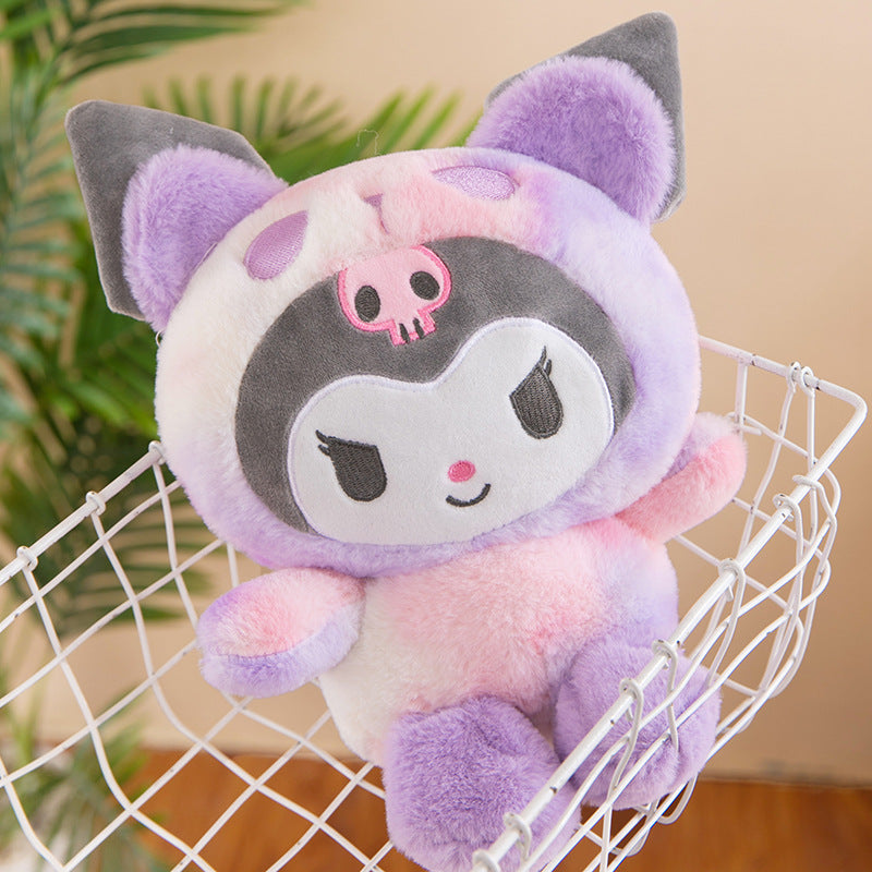 Sanrio 25Cm Anime Sanriod Toys Kawaii Kuromi  Cinnamorol Plush Soft Stuffed Animals Doll Plushie Pillow Children's Toys Gifts ALPENZO