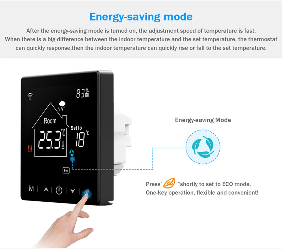Tuya Smart Home Wifi Room Thermostat For Underfloor Heating Smart Thermostat for Gas Boiler 220V Temperature Controller Alexa - ALPENZO