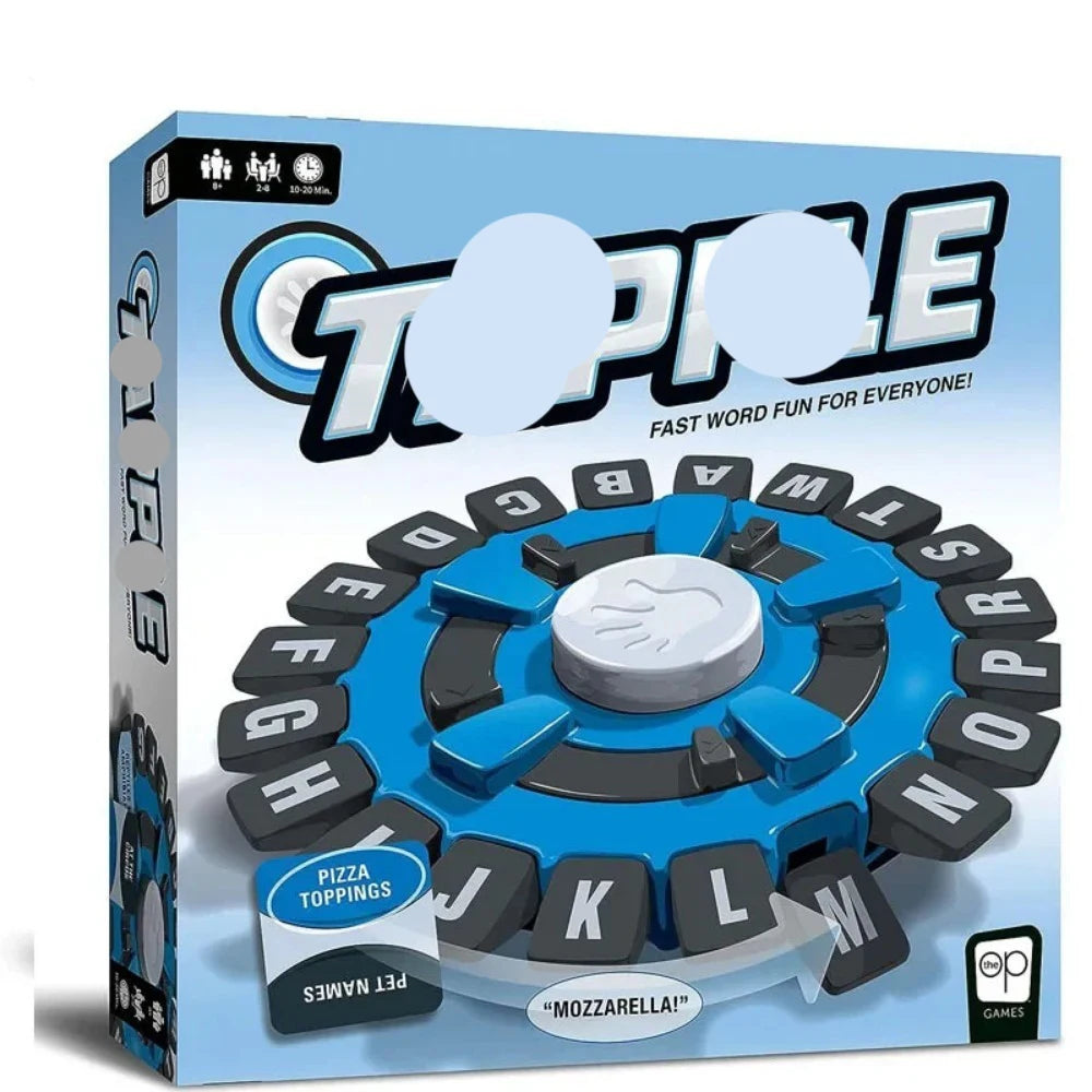 Children's Educational Table Toys English Spanish Crazy Alphabet Game Parent-child Interactive Turntable Toy Family Game