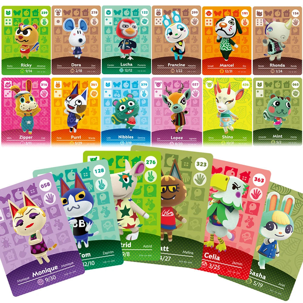 Various Amiibo Card Hot Game Animal Crossing: New Horizons Various cute roles NS Switch 3DS Game Set fun Collect Mini NFC Cards ALPENZO