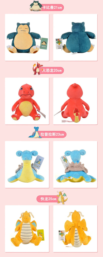 POKEMON Original Plush Toy Gengar Pikachu Charizard Genuine Plush Doll Soft Kawaii Cute Cartoon Piplup Toys for Kids Gift ALPENZO