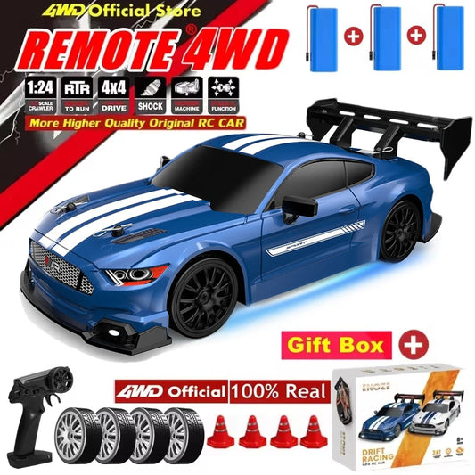 4WD RC Drift Car Remote Control GTRPRO AE86PRO Model 4x4 Racing RTR Radio Truck Vehicle Toy Gift for Boy Girl Children Kid Adult ALPENZO