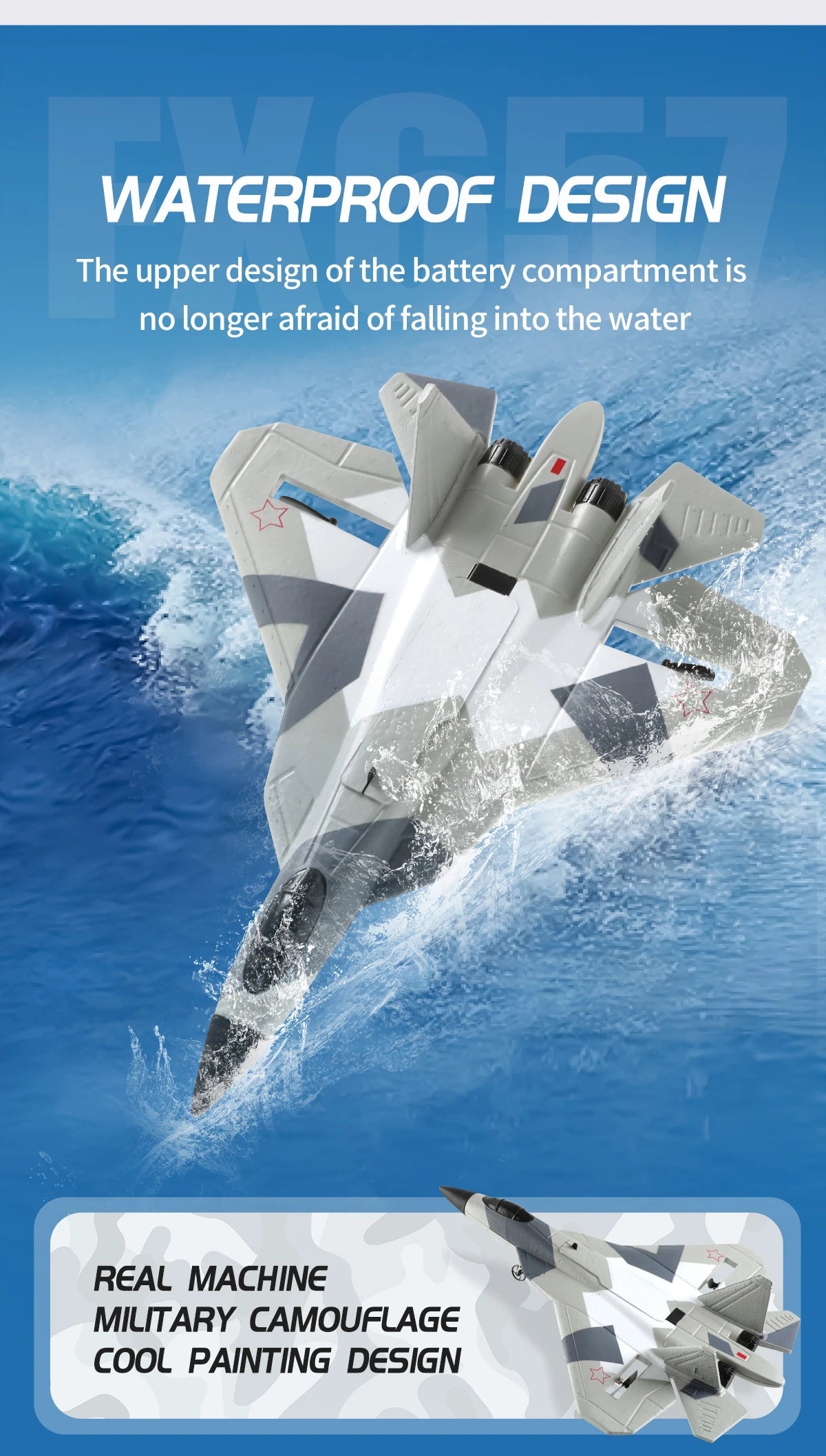 RC Foam Aircraft SU-35 Plane 2.4G Radio Control Glider Remote Control Fighter Plane Glider Airplane Foam Boys Toys for Children ALPENZO
