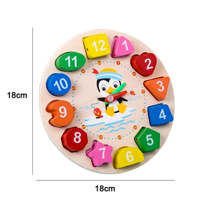 Juguete educativo Montessori en 3D para bebé, bloques de madera coloridos para aprendizaje infantil, regalo de Navidad ALPENZO