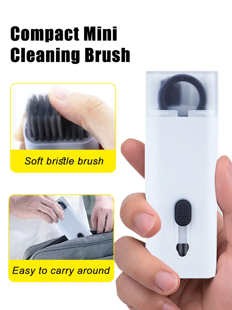 7-in-1 Computer Keyboard Cleaner Brush Screen cleaning Spray Bottle Set Earphones Cleaning Pen Cleaning Tools Keycap Puller ALPENZO