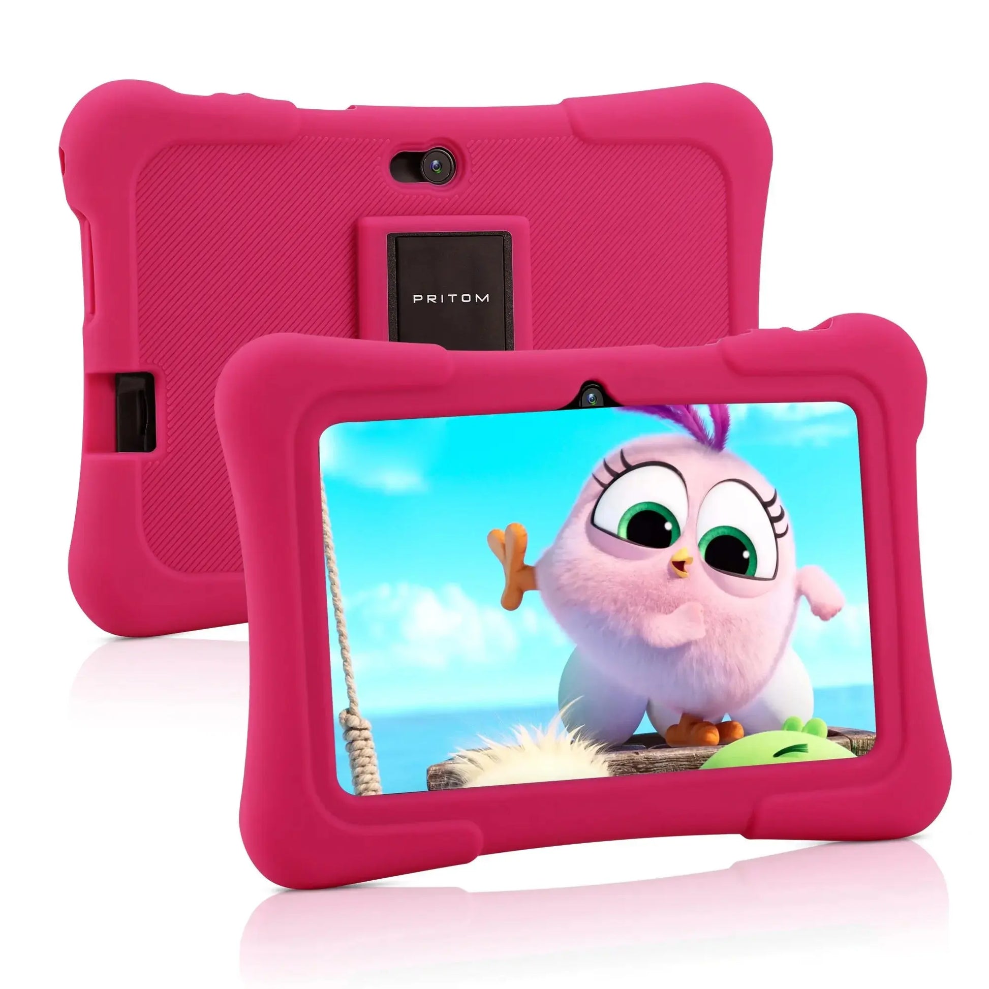 PRITOM 7 Inch Kids Tablet Quad Core Android 10 32GB WiFi Bluetooth Educational Software Installed - ALPENZO