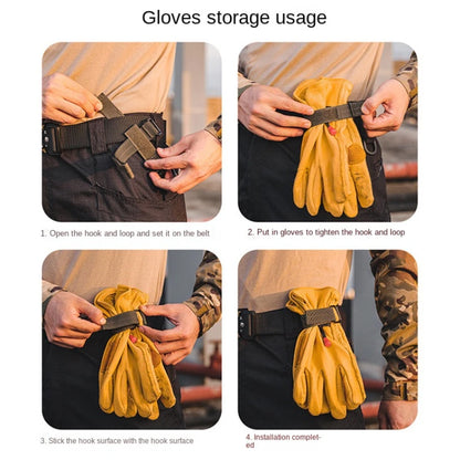 Mountaineering Buckle Outdoor Keychain  Gear Clip Keeper Pouch Belt Keychain Gloves Rope Holder Military Hook Camping