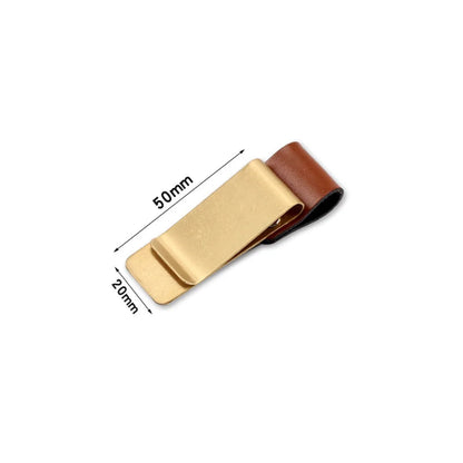 STONEGO Handmade Leather Brass Stainless Steel Pen Holder Clip Journal Notebook Paper Folder Writing Office Supplies ALPENZO