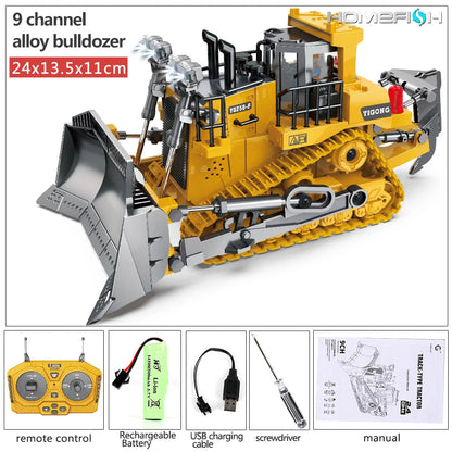 RC Car Children Toys Remote Control Car Toys For Boys Radio Control Excavator Dump Truck Bulldozer Electric Car Kids Toys Gift ALPENZO