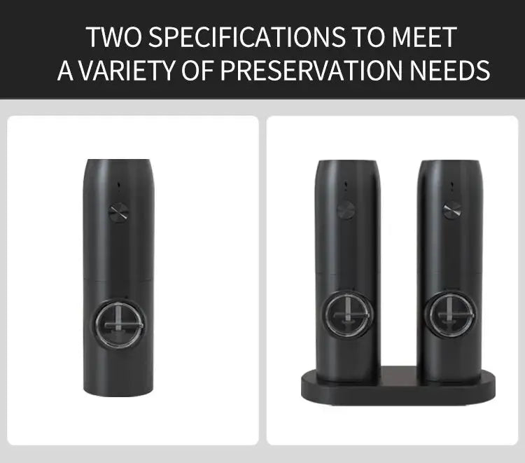 Rechargeable USB Electric Automatic Salt and Pepper Grinder Set Gravity Spice Mill Adjustable Spices Grinder Kitchen Tools - ALPENZO
