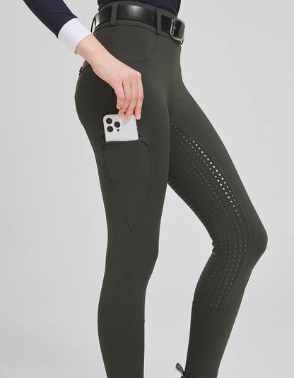 Professional horse riding pants silicone anti-slip quick-dry tight-fitting cycling sports pants for equestrian exams