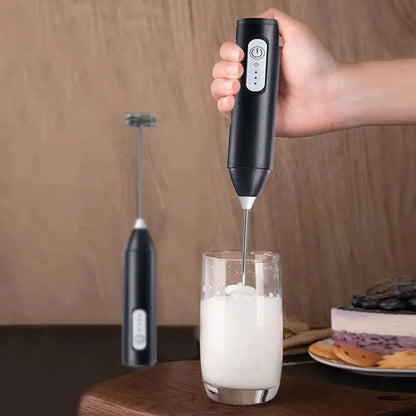 Wireless Milk Frother Electric Type-C Handheld Blender Stainless Steel Mini Coffee Maker Whisk Mixer For Coffee Cappuccino Cream - ALPENZO