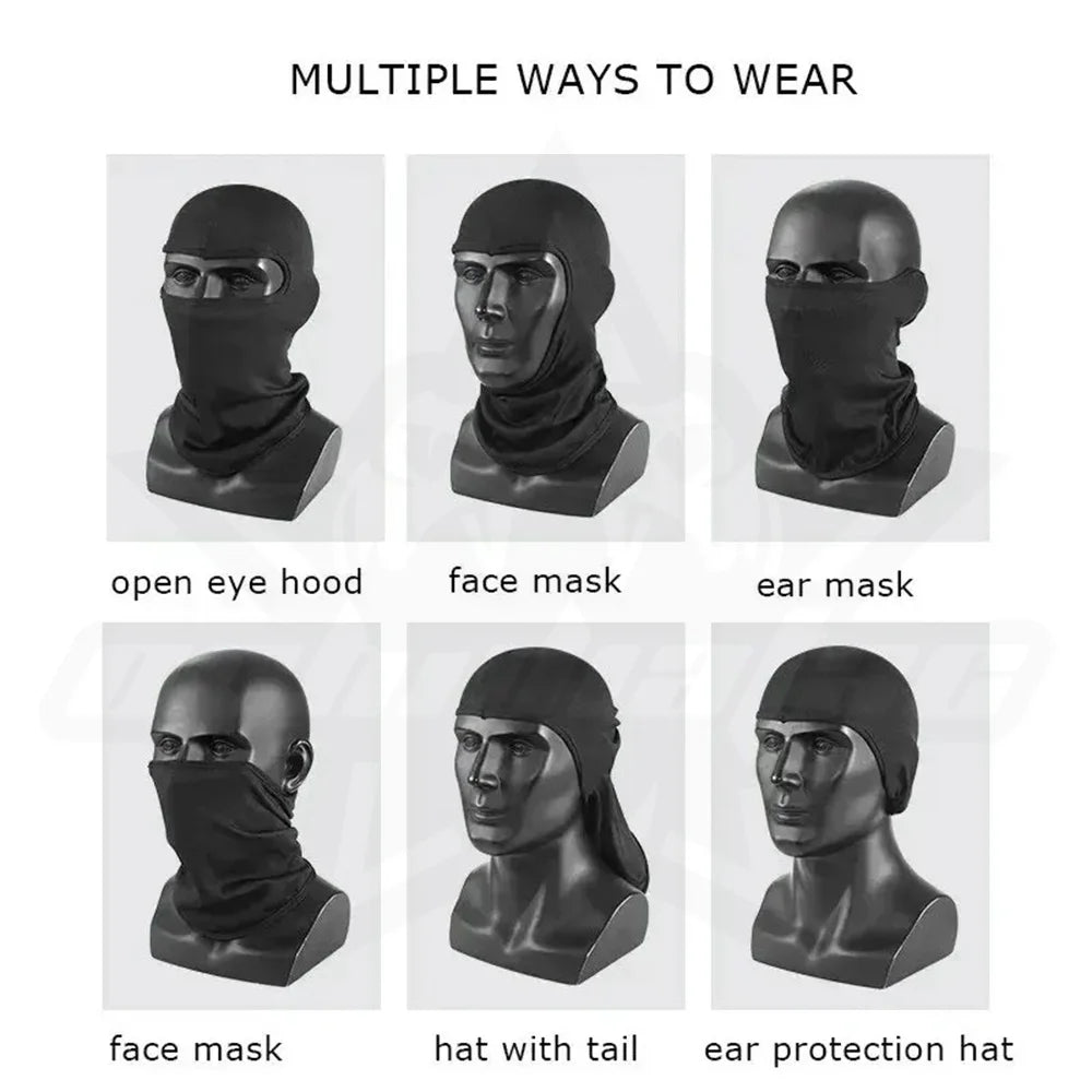 OPHIDIAN Cycling Hood Windproof Sports Headband Motorcycle Hood Sunscreen Mask Bicycle Racing Cycling Helmet Inner Cap