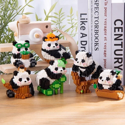 Creative DIY Assemable Animal Cute MINI Chinese Style Animal Panda Building Block Educational Boy Toys For Children Model Bricks ALPENZO