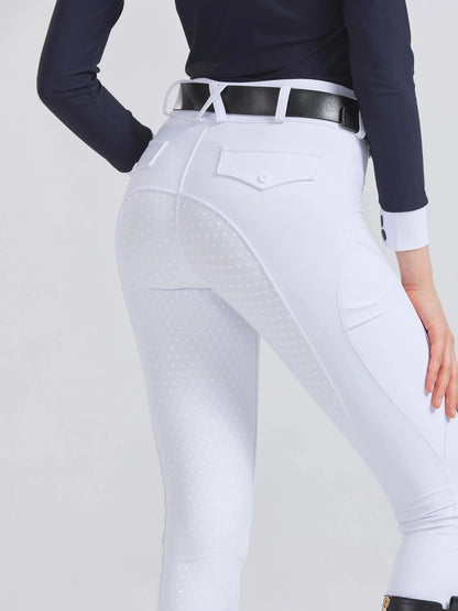 Professional horse riding pants silicone anti-slip quick-dry tight-fitting cycling sports pants for equestrian exams