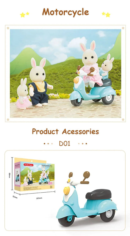 1:12 Miniature Furniture Forest Family Kitchen Toy Dining Table Dollhouse Accessories Bathroom Pretend Play For Girl Gifts Toys ALPENZO