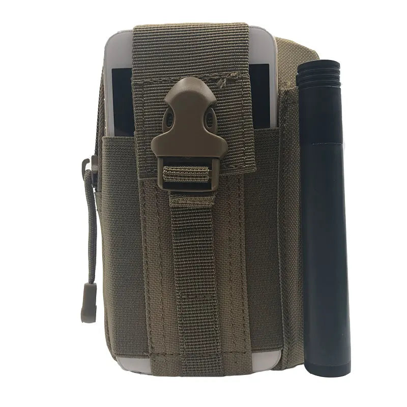 Molle Bag Waist Bag Camouflage Waterproof Nylon Multifunctional Casual Men Waist Bag Men Small Bag Phone Case