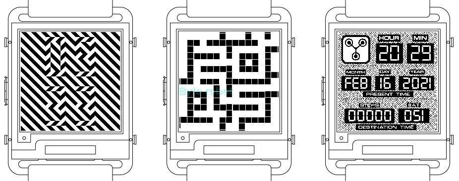 ESP32 Open Source Watchy V2.0 Gift E-ink Display Smart Watch For Arduino Robot DIY Kit Connect With Bluetooth And Wifi Robot Kit ALPENZO
