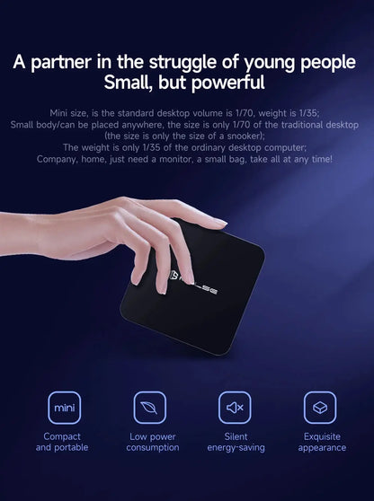 MLLSE G2 Mini PC Windows 11 Pro Alder Lake N100 Intel 12th DDR5 12GB RAM 512GB SSD WiFi 6 BT5.2 Desktop Computer Mini Pc Work - ALPENZO