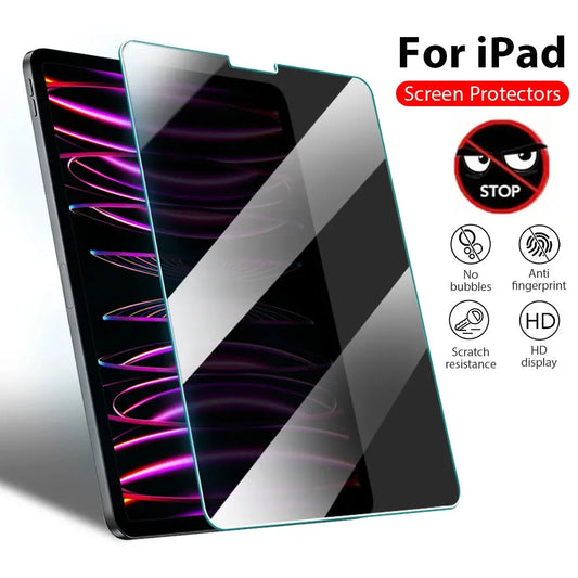 Privacy Glass For iPad Pro 12.9 12 9 11 6th 9th 10th 10 Gen Screen Protector For iPad Air 5 4 7th 8th 10.2 Mini 6 Anti-peep Film - ALPENZO