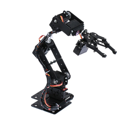 360 Degrees 6 DOF Robot Metal Alloy Mechanical Arm Claw Kit MG996R for Arduino Robotics Kit Educational Ps2 Programmable Toys ALPENZO
