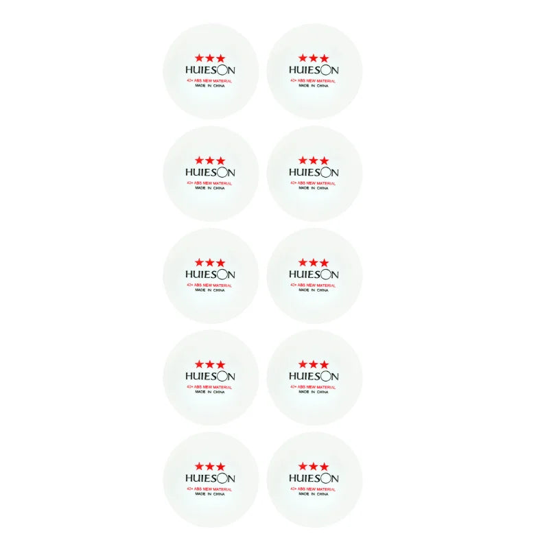10 PCS Huieson New ABS Plastic Table Tennis Balls 3 Star 2.8g 40+mm Ping Pong Balls for Match Training Balls