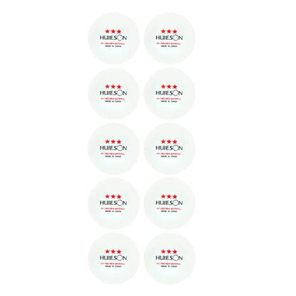 10 PCS Huieson New ABS Plastic Table Tennis Balls 3 Star 2.8g 40+mm Ping Pong Balls for Match Training Balls