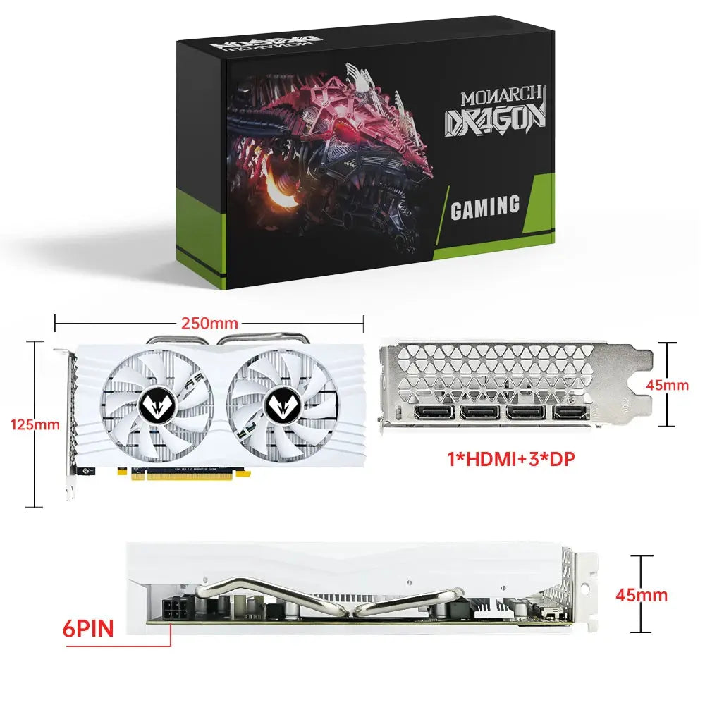 SOYO оригинальная RX580 8G GDDR5 Память 256Bit HDMI-совместимый DP PCIE3.0x16 для игрового компьютера - ALPENZO