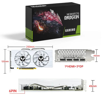 SOYO оригинальная RX580 8G GDDR5 Память 256Bit HDMI-совместимый DP PCIE3.0x16 для игрового компьютера - ALPENZO