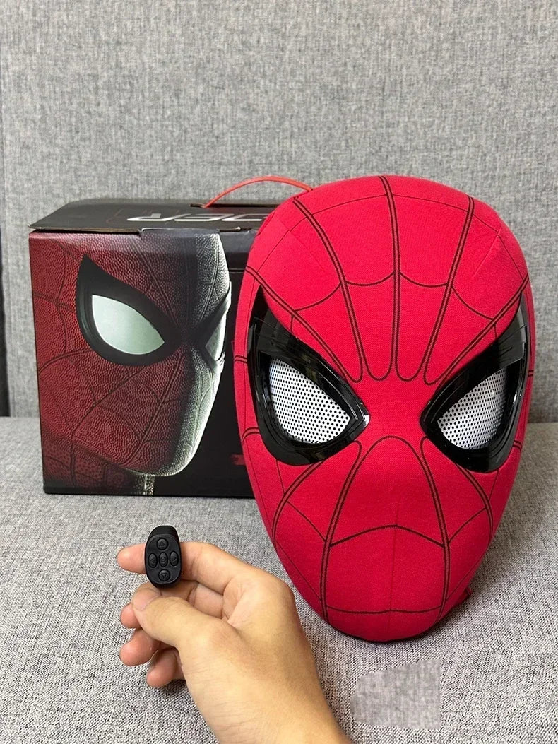 New Spider-man:no Way Home Spider Man Mask Luxury Helmet Rechargeable Remote Eyes Movable Mask Cosplay Decoration Gift Toys ALPENZO