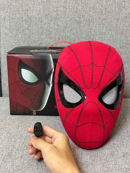 New Spider-man:no Way Home Spider Man Mask Luxury Helmet Rechargeable Remote Eyes Movable Mask Cosplay Decoration Gift Toys ALPENZO