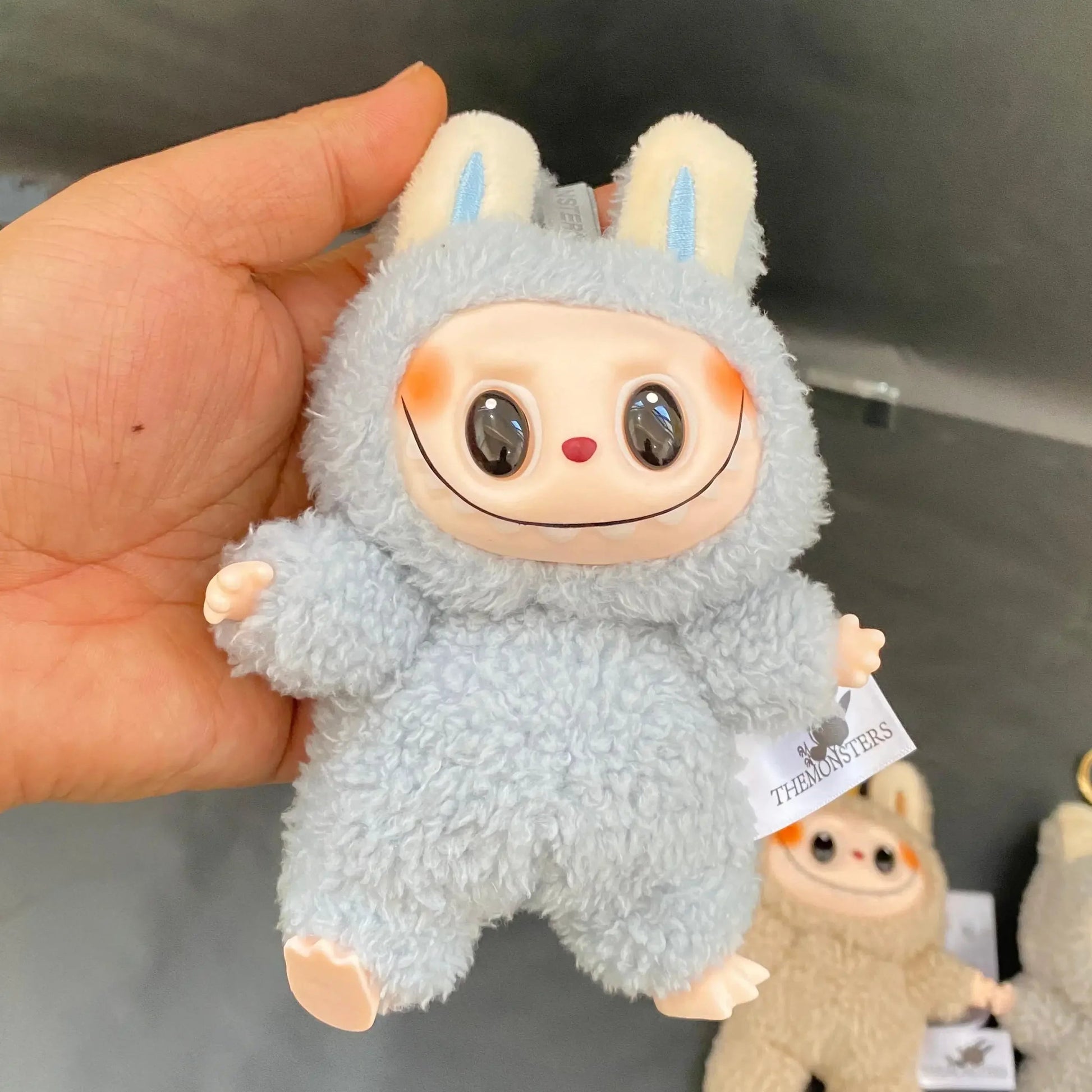 Cute Labubu The Monsters Heartbeat Macaron Enamel Face Cute Stuffed Pvc Figurine Tabletop Ornament Kawaii Toy Kids Birthday Gift ALPENZO