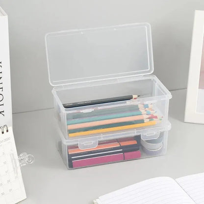 Large Capacity Transparent Stationery Case Pencil Storage Colour Pencil Storage Children's Crayon Painting Sketching Pencil Bag ALPENZO