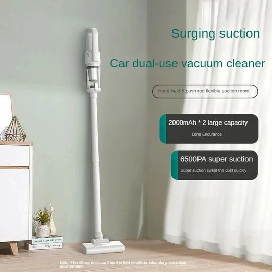 Multifunction Home-appliance 6500Pa Cleaning Machine Powerful Wireless Car Vacuum Cleaner Metal Strainer Portable Handheld - ALPENZO