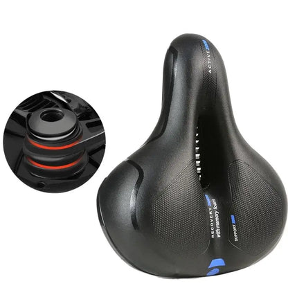 ESLNF Hollow Breathable Bicycle Saddle MTB Road Bike Saddle Shock Absorbing Comfortable Big Butt Bike Seat Bicycle  Accessories