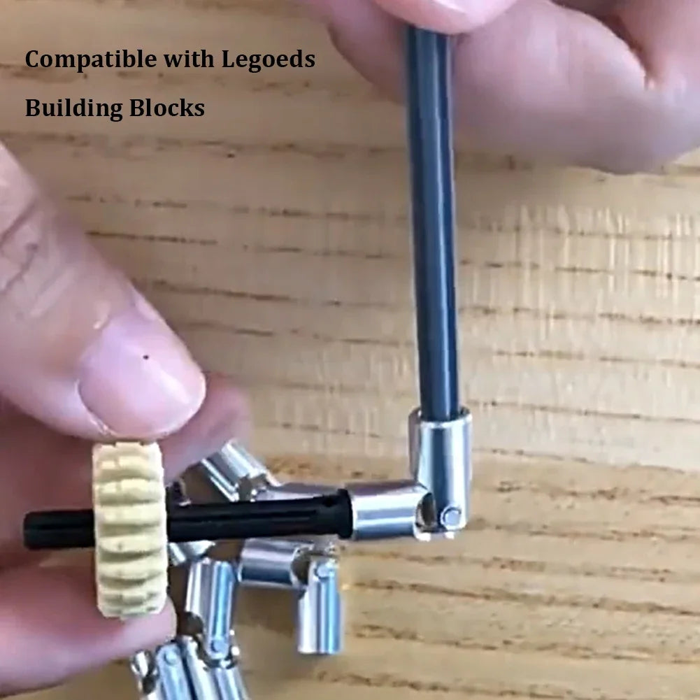 10PCS Plastic Universal Joint Metal Universal Joint 3L MOC Power Functions 61903 Shaft Compatible With Legoeds Bricks ALPENZO